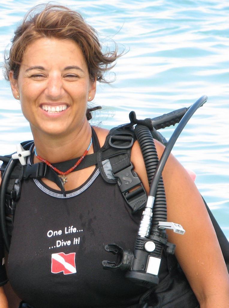 KSC owner Margo Peyton diving after back surgery.