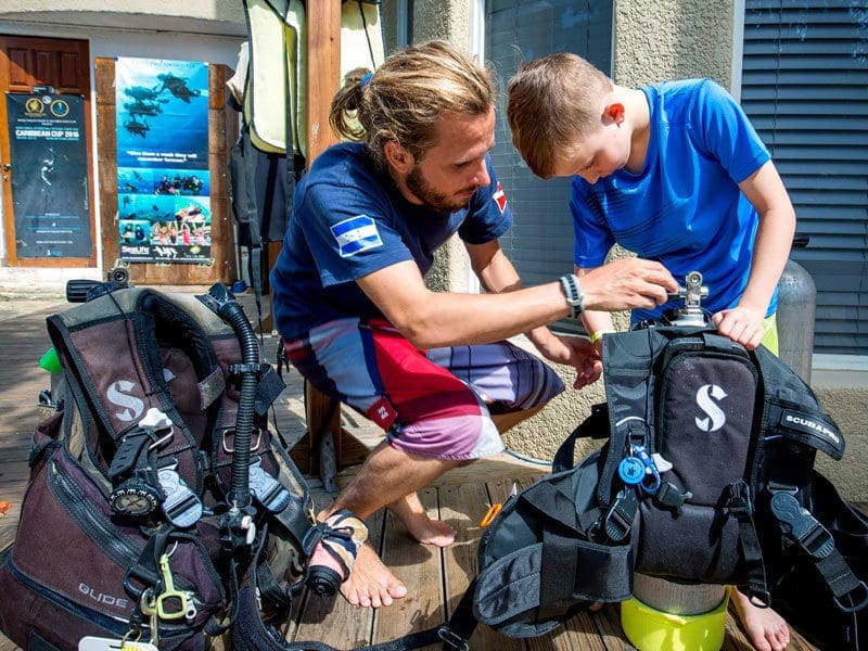 Junior Water, Open Water, Scuba training, Kids Sea Camp, kids and scuba
